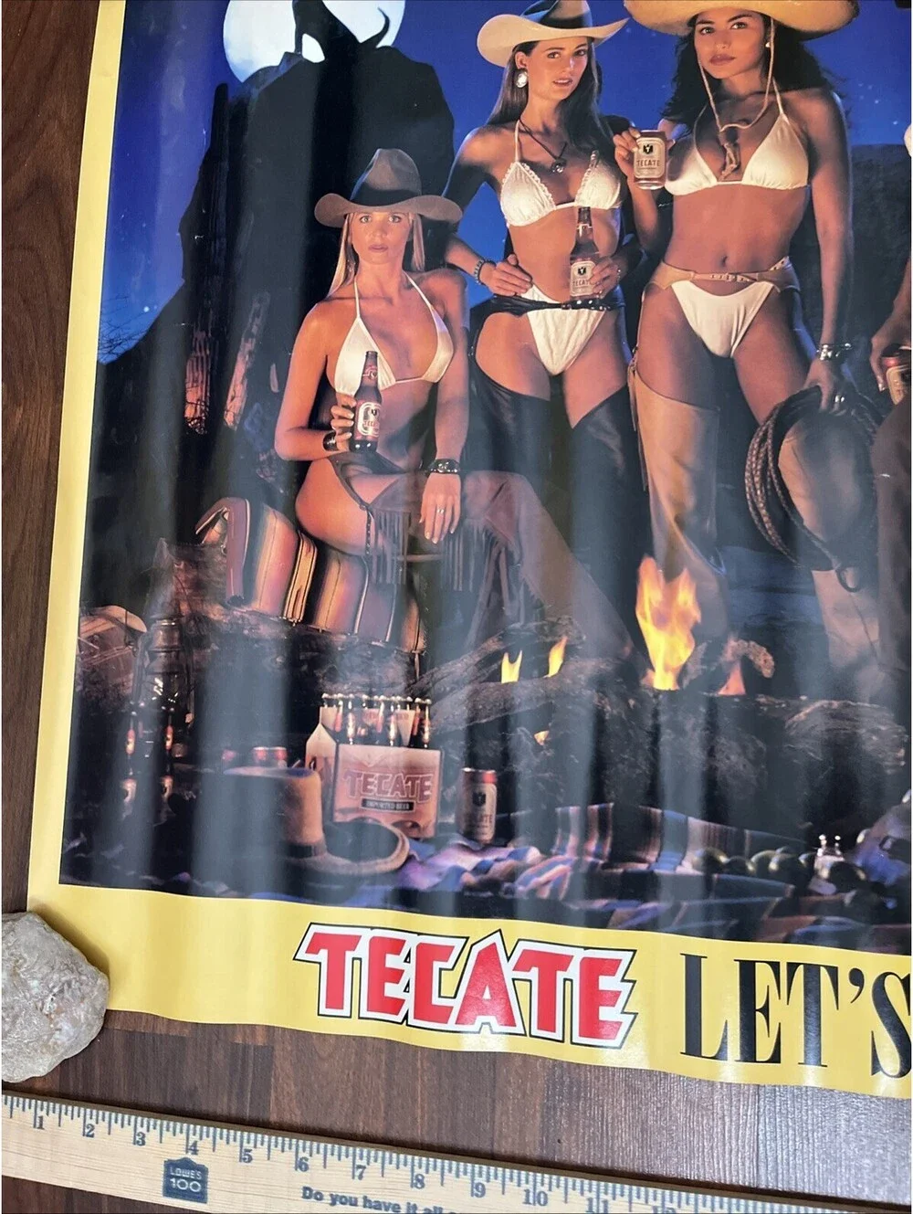 Budweiser Rolling Stones 94 Tour Voodoo Lounge Paper & Tecate Promo Posters Lot
